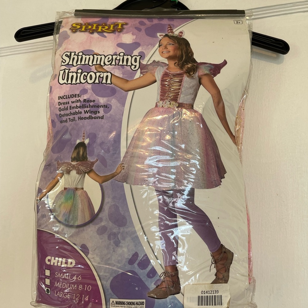 Party city shimmering unicorn Halloween costume